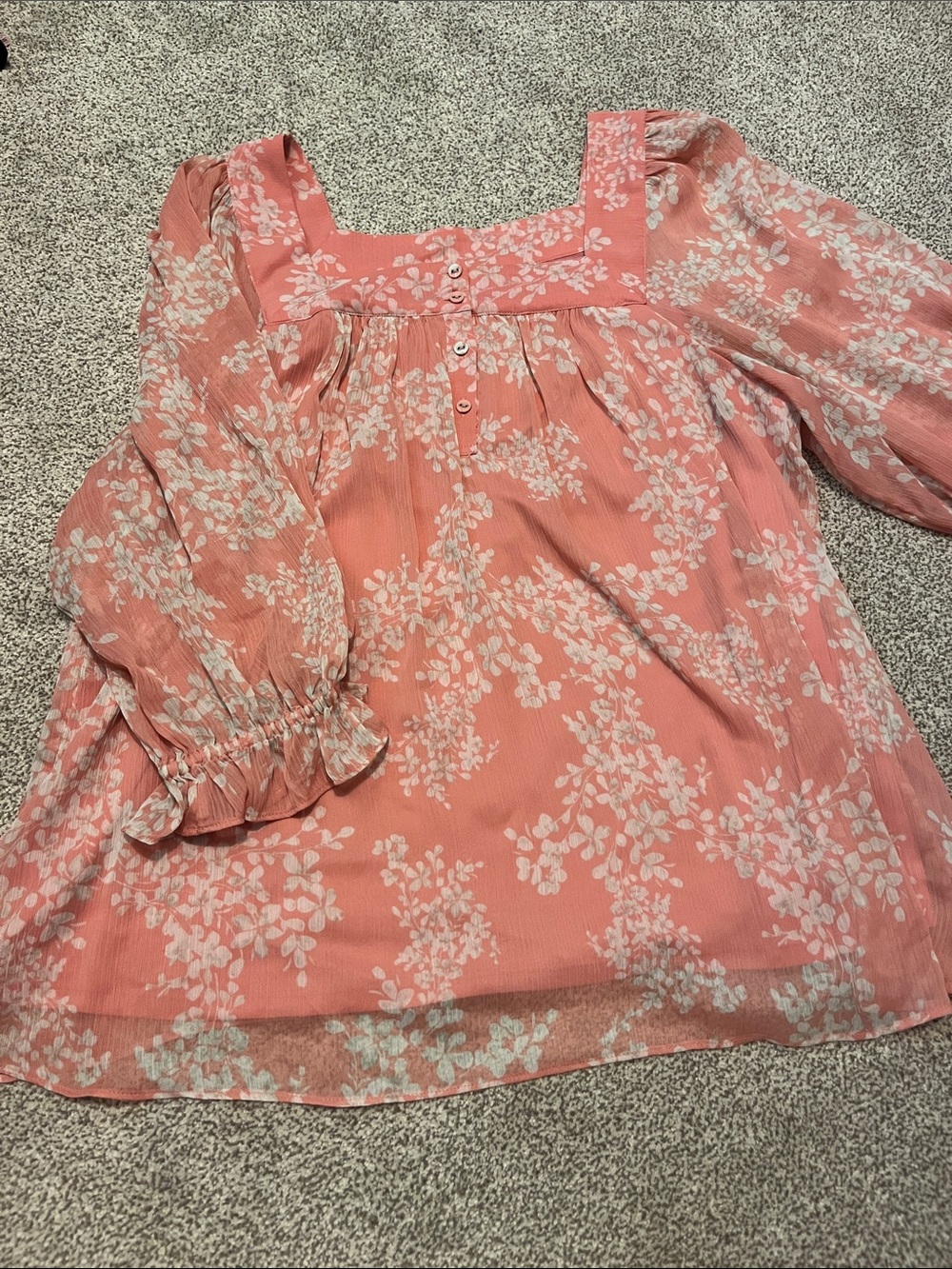Square neck blouse
